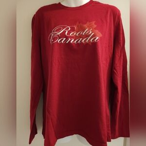 Vintage Roots Canada Long Sleeve T. Size xl. Made in Canada. Preloved.